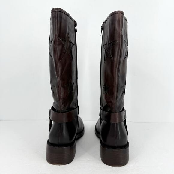Vintage Foundry Women Mathilde Calf High Boot US 10 EU 41 Dark Brown Leather EUC - Picture 9 of 13